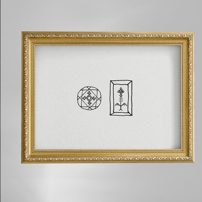 Fleurs de Figuier de Barbarie et Palmier Amazigh.