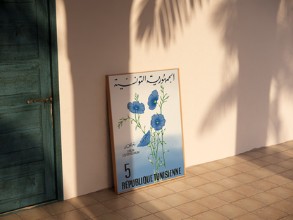 Lin bleu de Tunisie.